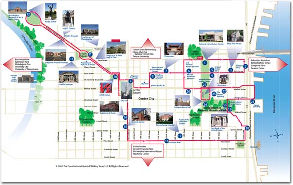 Map of the Tour